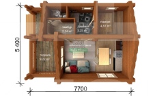 Проект бани Ромашка